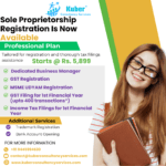 Sole Proprietorship – Registration / Incorporation